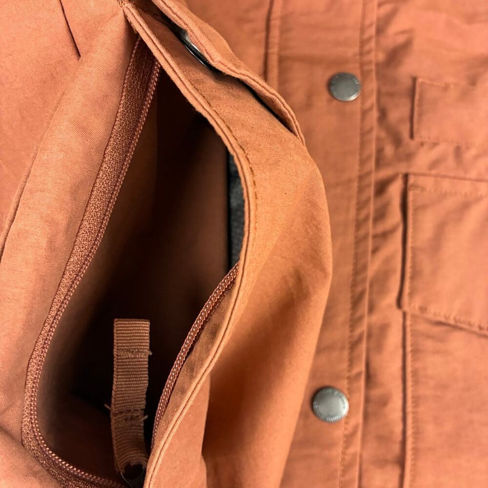 NWT Eddie Bauer EB Trekker Vest Cocoa Brown Full Snap Utility Vest Size XS - Picture 7 of 12